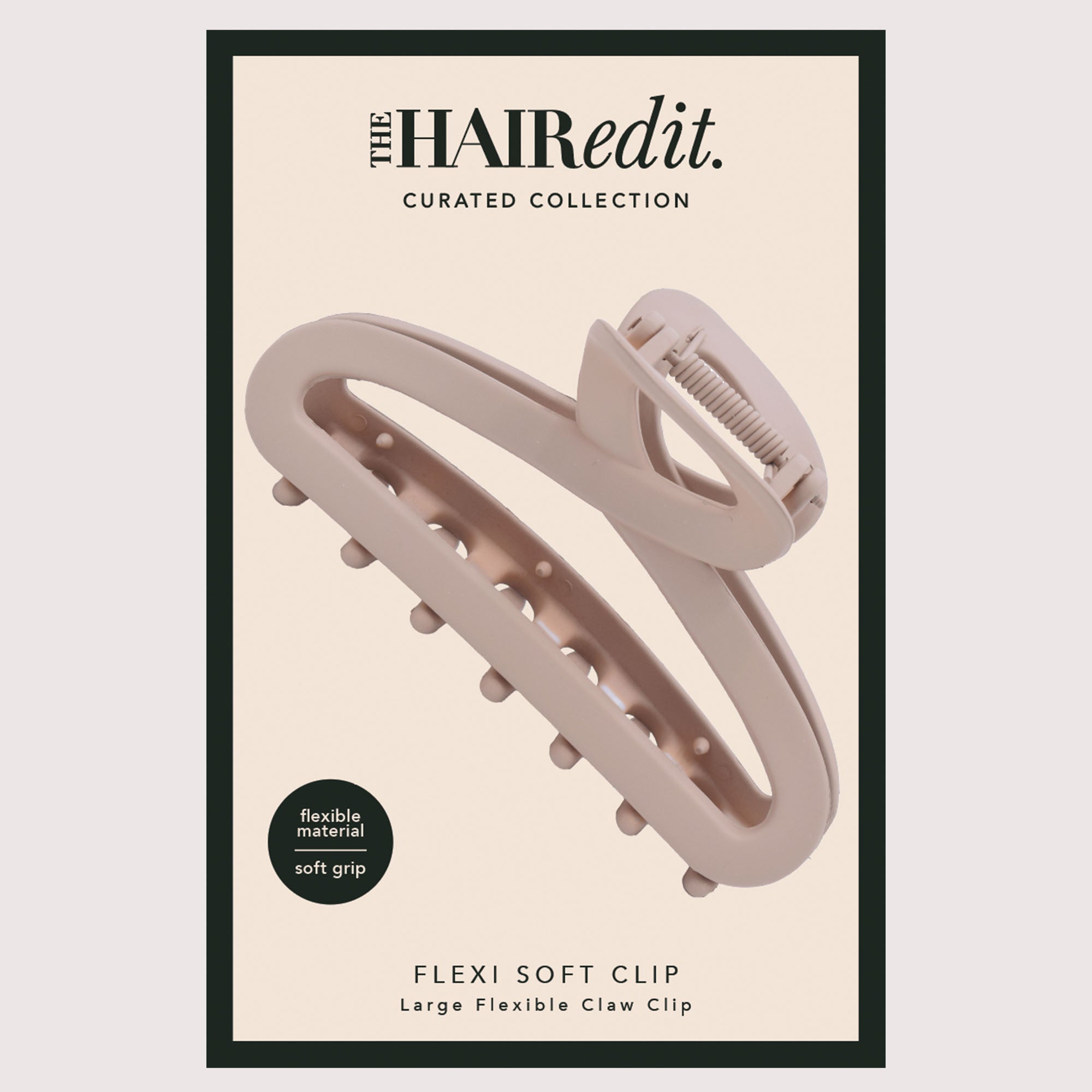 The Hair Edit Flexi Soft Claw Clip front of packaging6