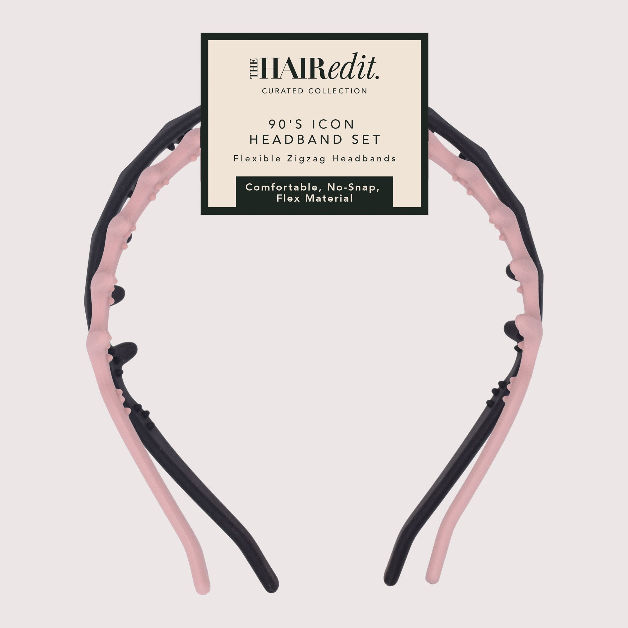 【未使用】kinema hairband 90's Icon Flexible Zig Zag Headband Set | The Hair Edit