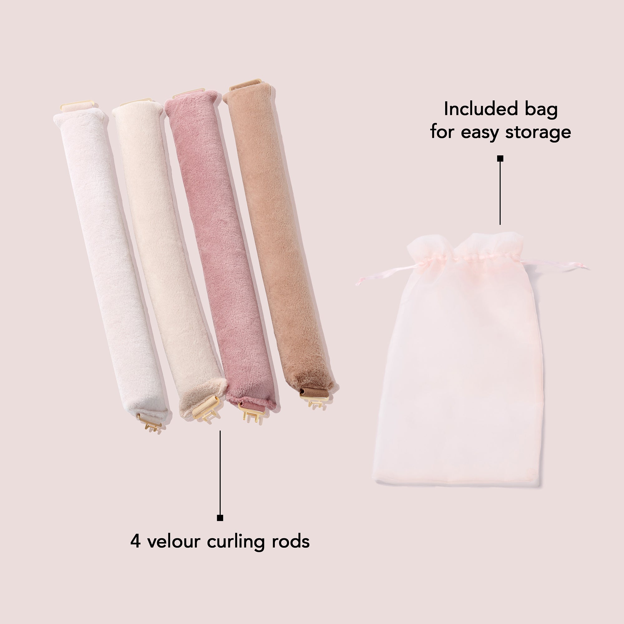 Heatless Volumizing Hair Rods 4-Pack8