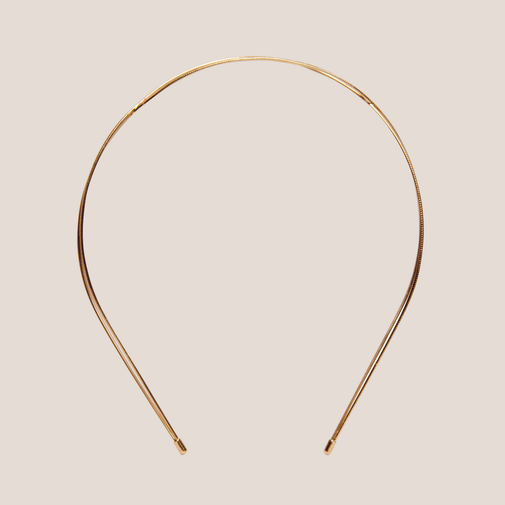 Carved Chaplet Embossed Metallic Headband