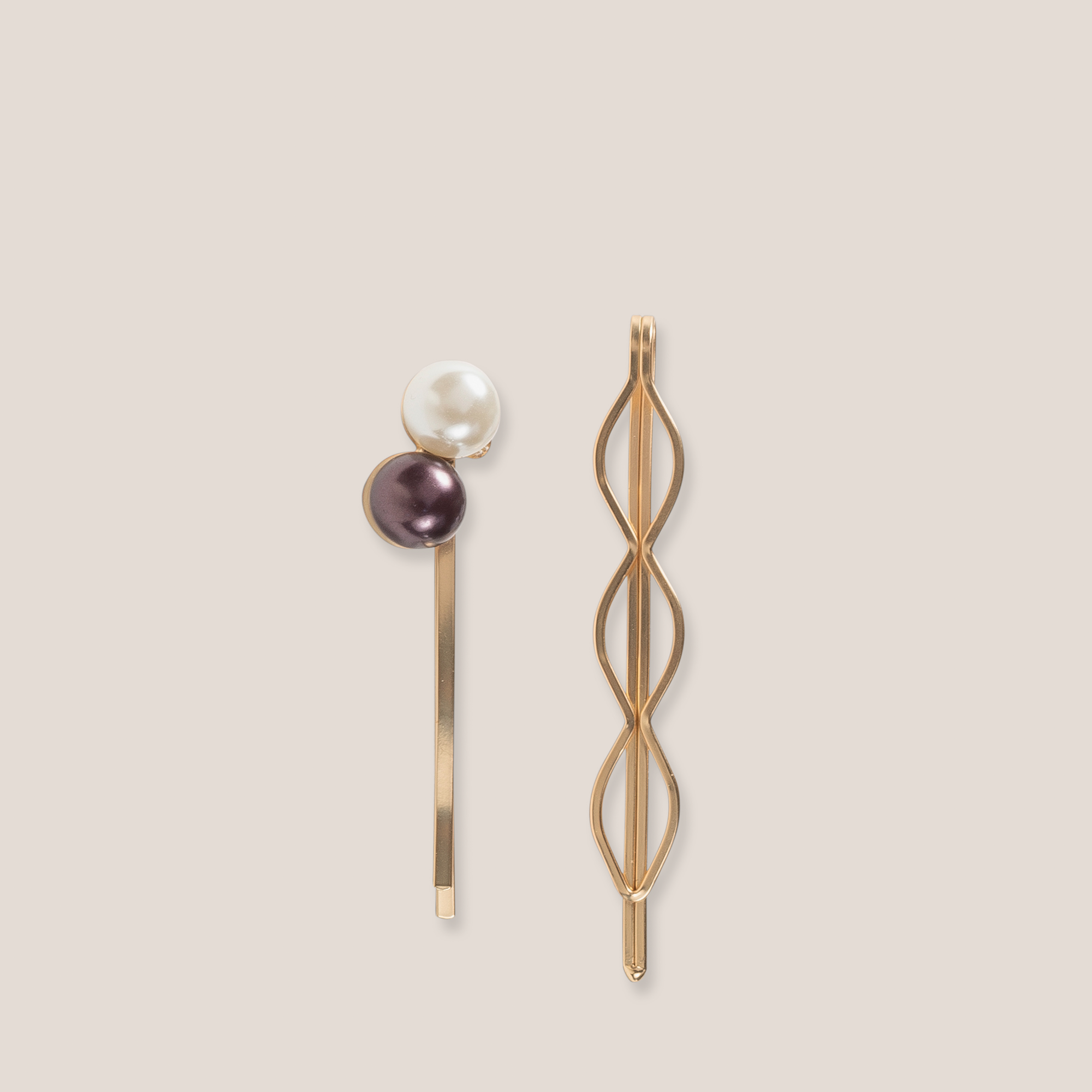 Spherical Pearl Bobby Pins Set1