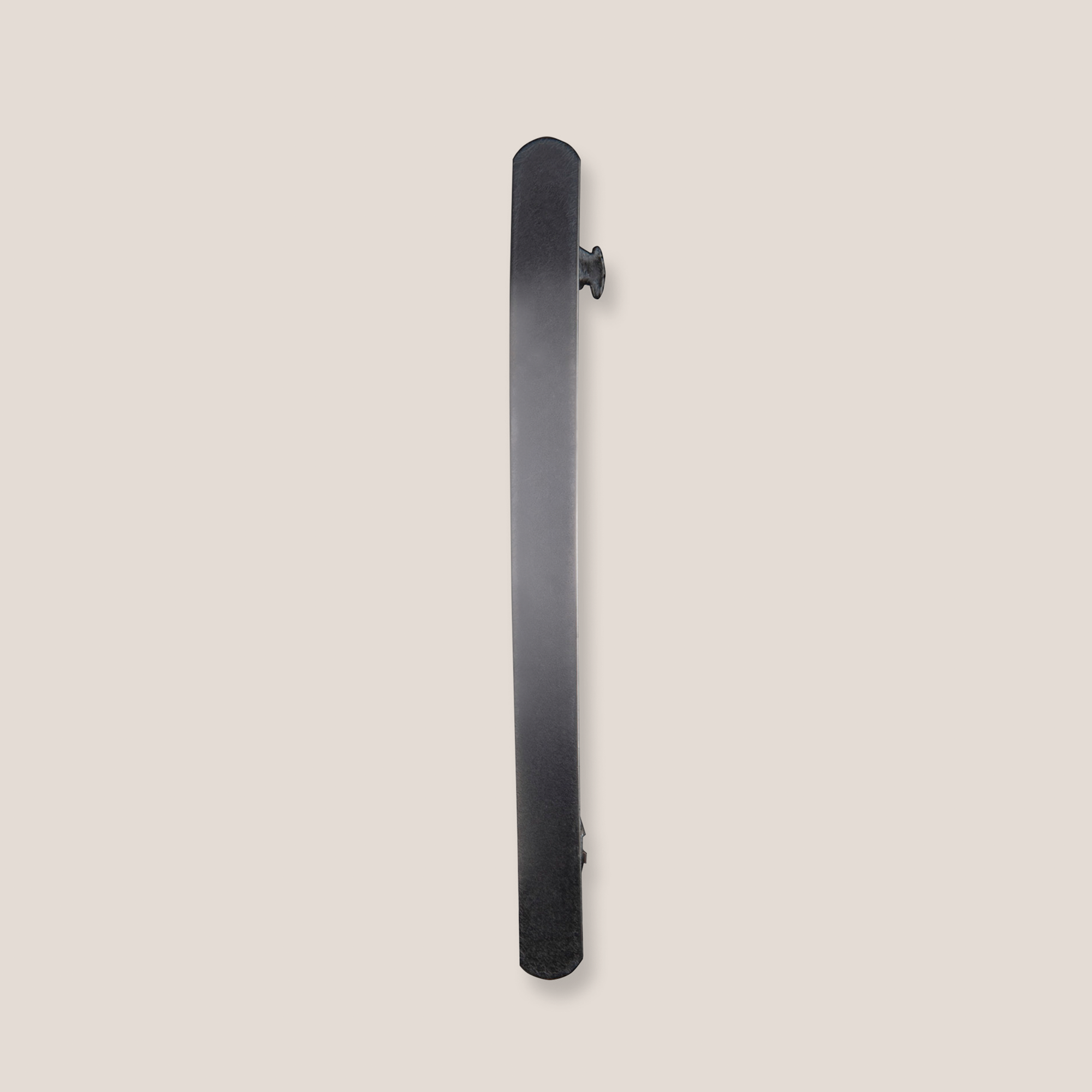 Brushed Baguette Metal Barrette - Gunmetal1