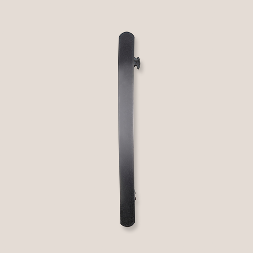 Brushed Baguette Metal Barrette - Gunmetal