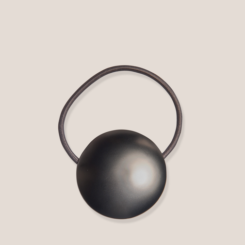 Royal Disk Metal Hair Tie - Gunmetal