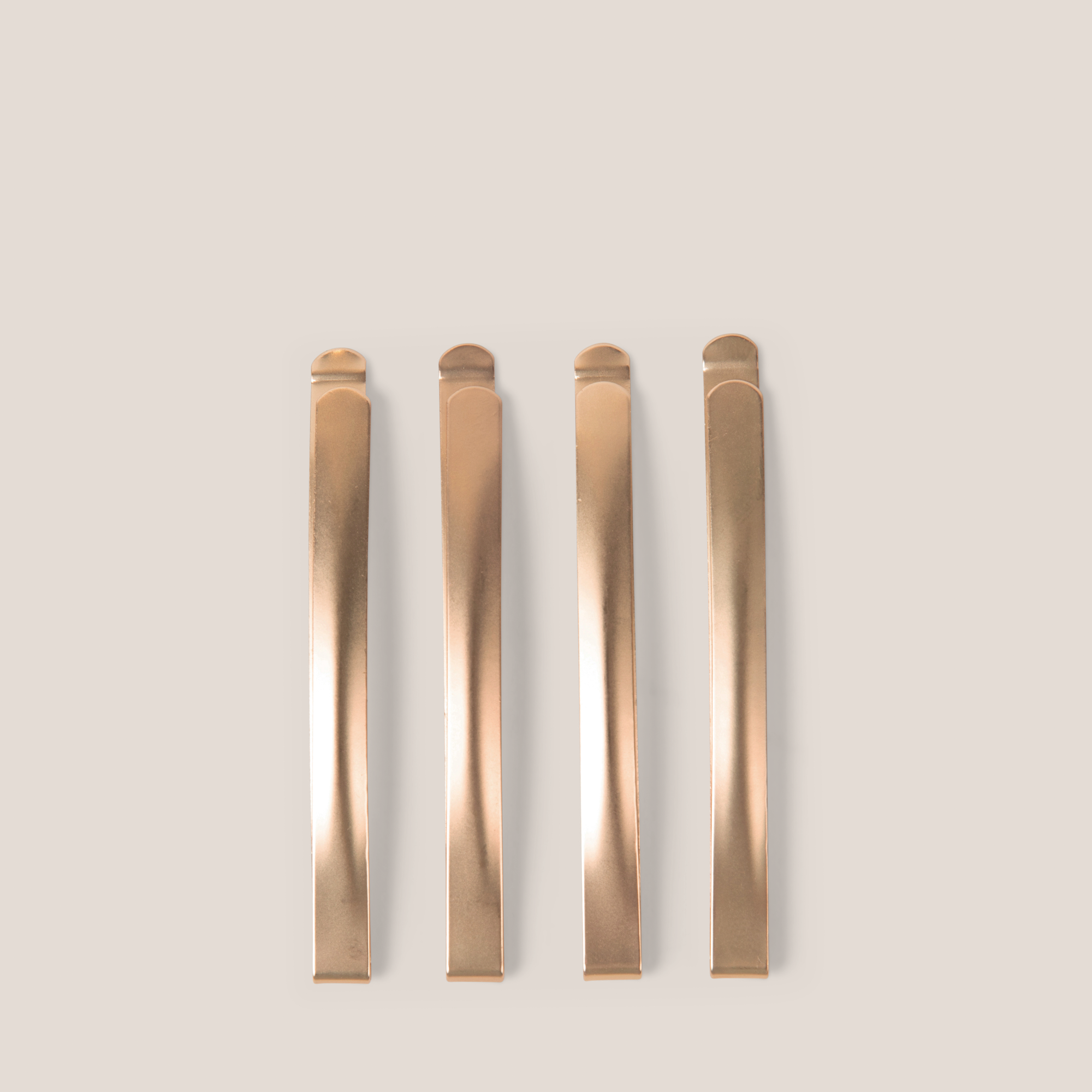 Modern Curved Bobby Pins Set - Gold1