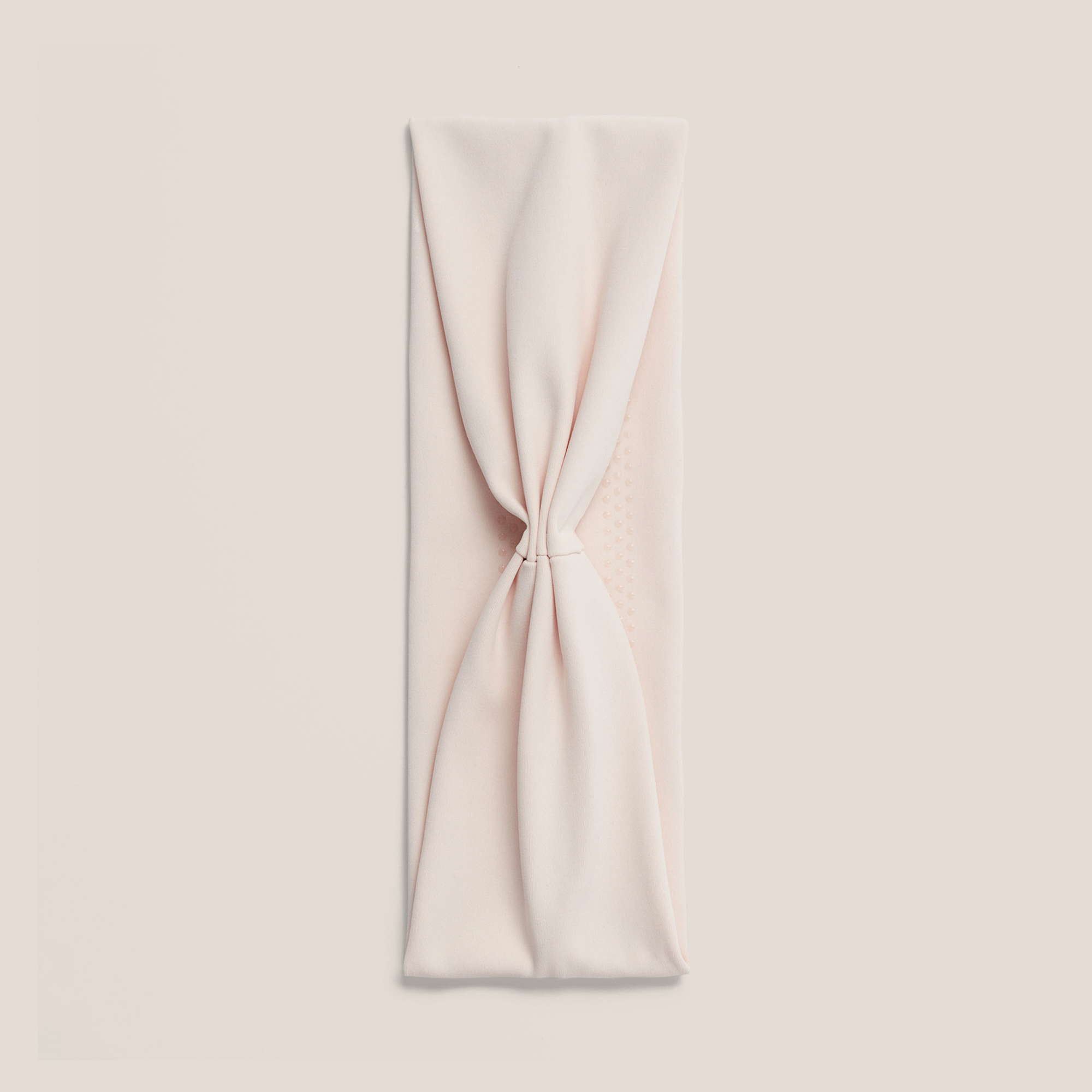Lotus Band Soft Pleated Headband - Cream
