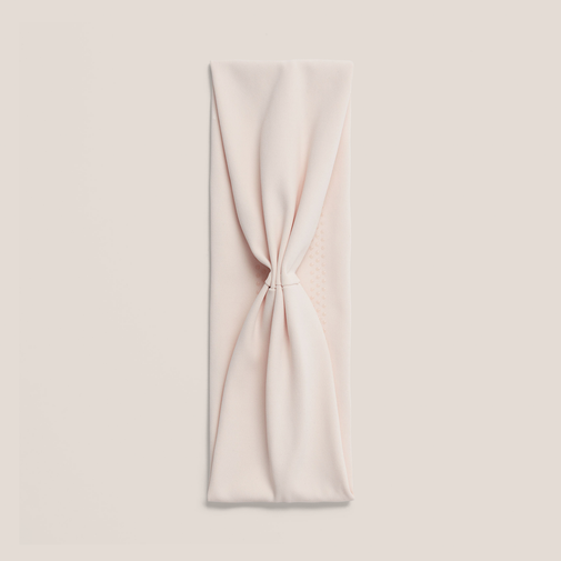 Lotus Band Soft Pleated Headband - Cream