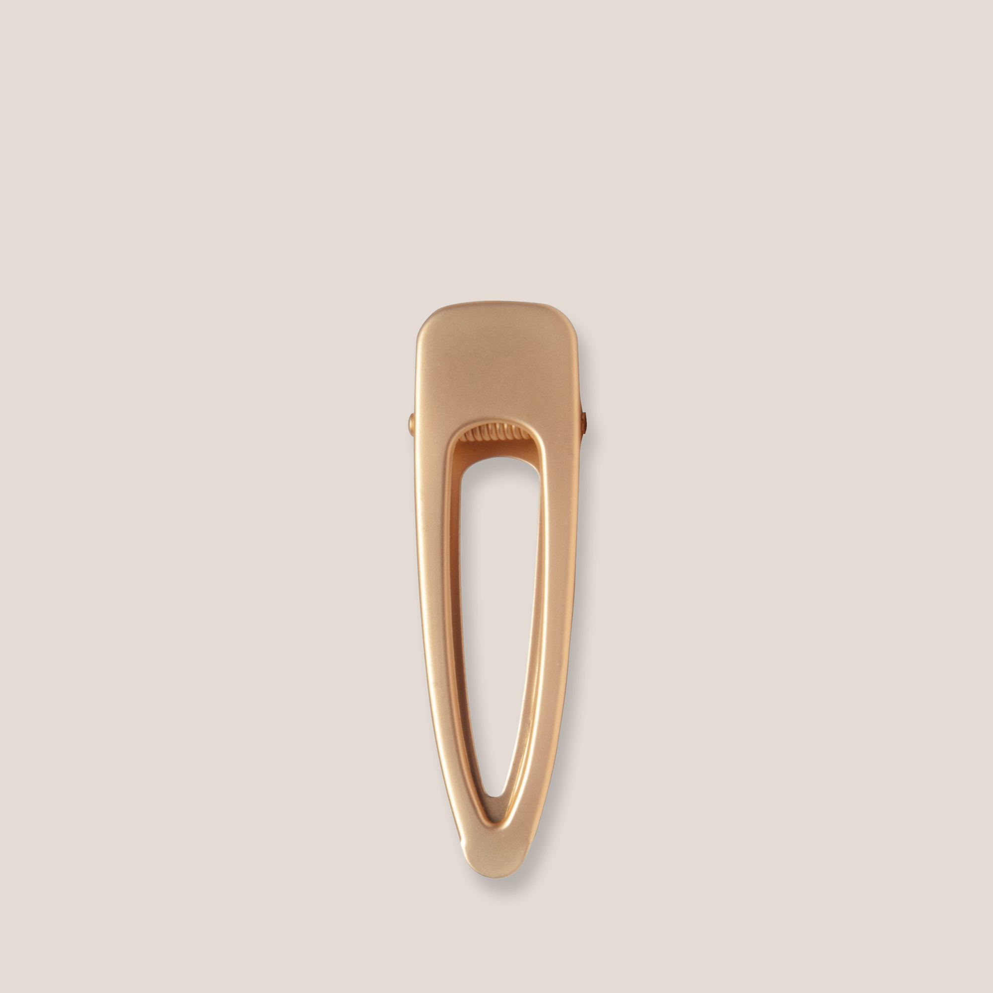 Brushed Triangle Metallic Hair Clip1