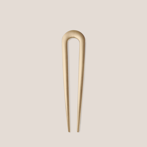 Sleek Chignon French Hair Pin - Gold