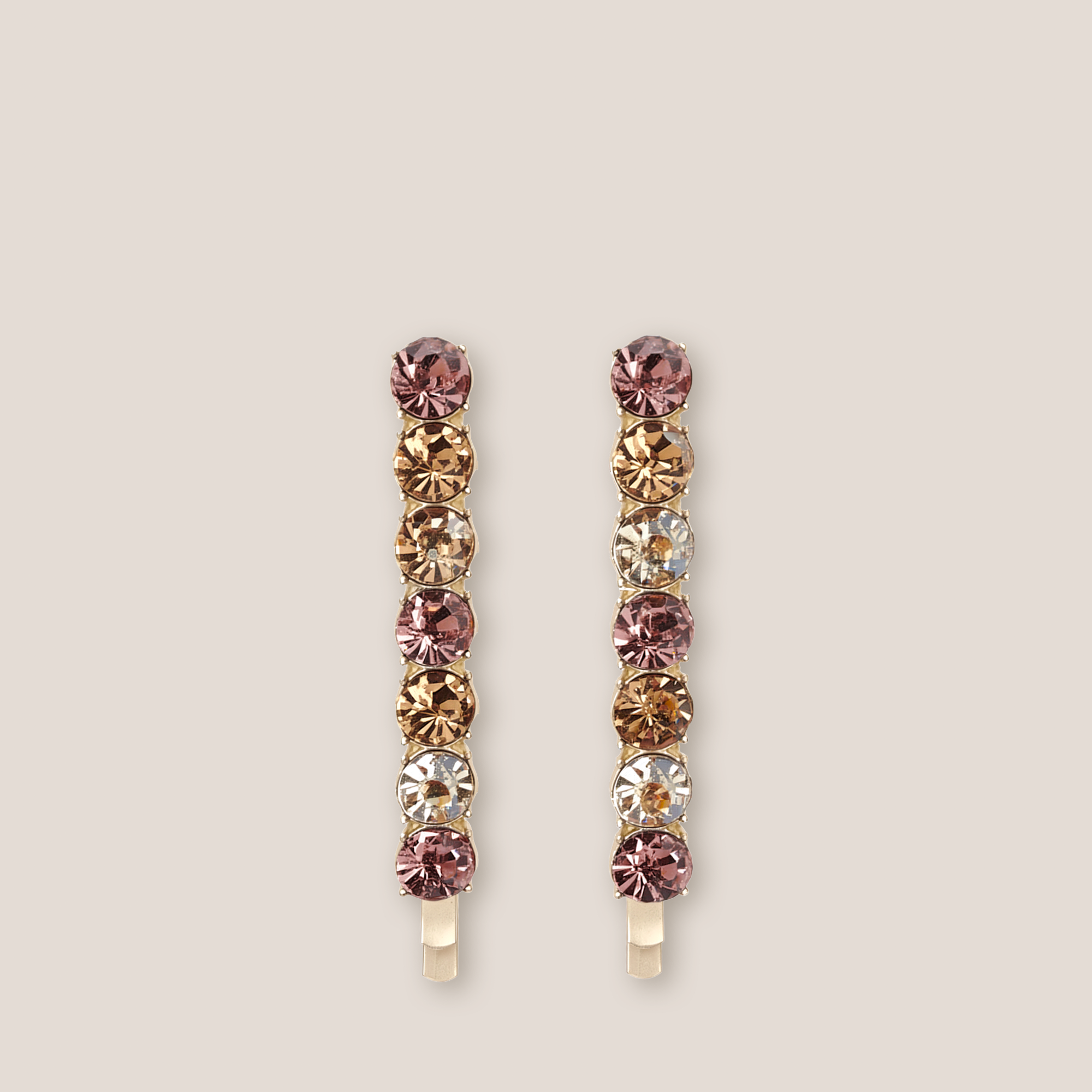 Glow On & Sparkle Rhinestone Bobby Pins Set1
