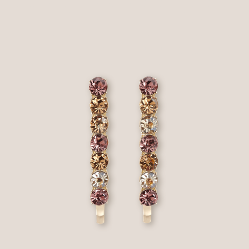 Glow On & Sparkle Rhinestone Bobby Pins Set