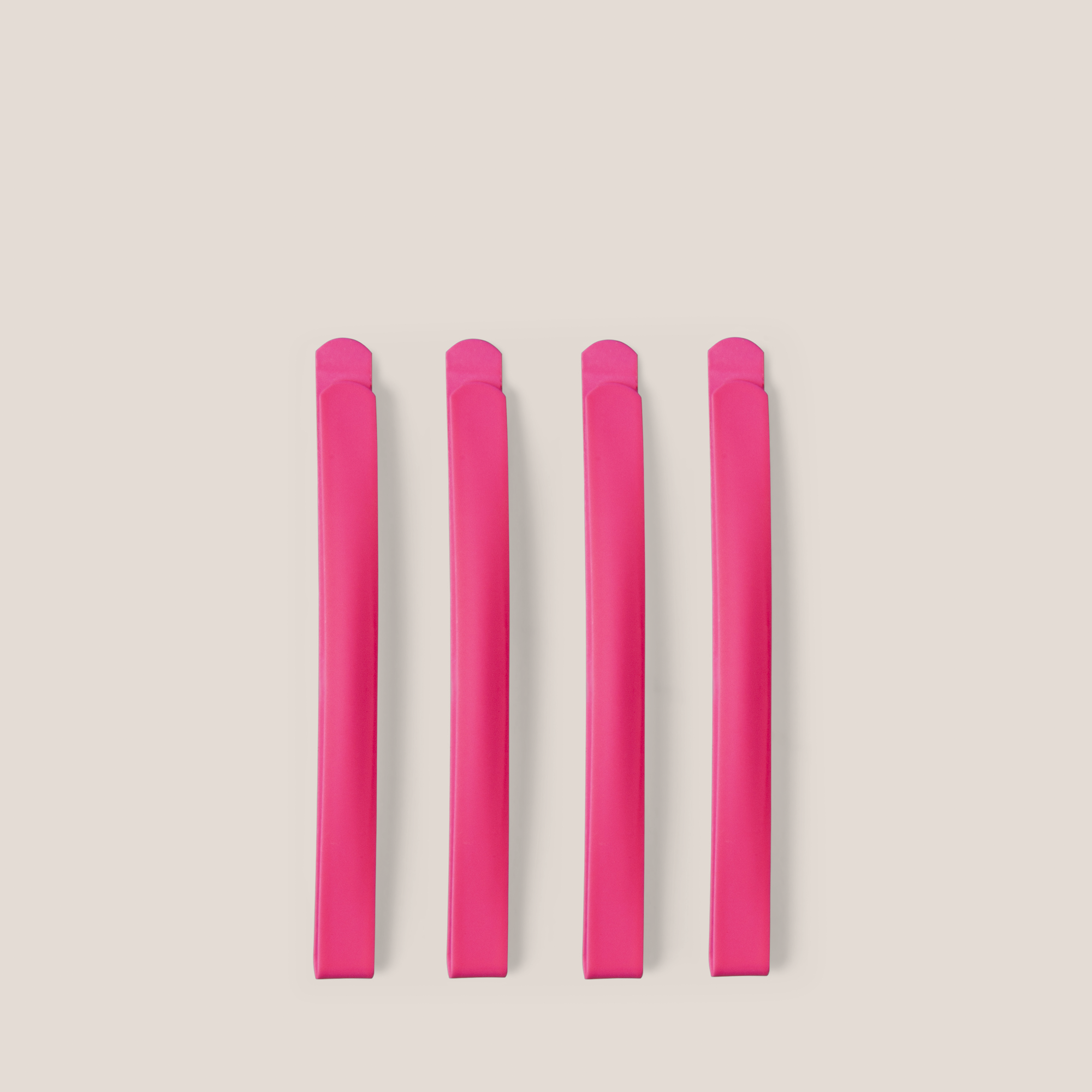 Modern Curved Bobby Pins Set - Fuchsia1