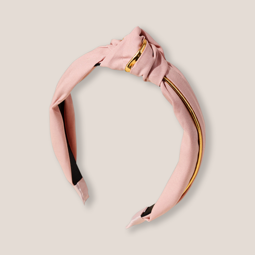 Gilded Band Knotted Fabric Headband