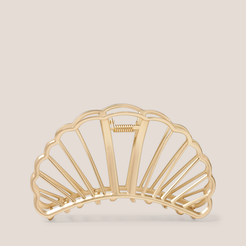 Gilded Mermaid Shell Claw Clip