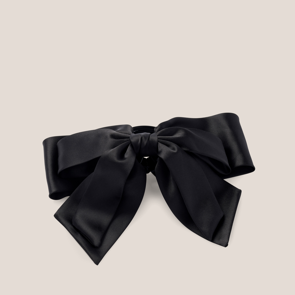 Old Money Satin Bow Claw Clip1