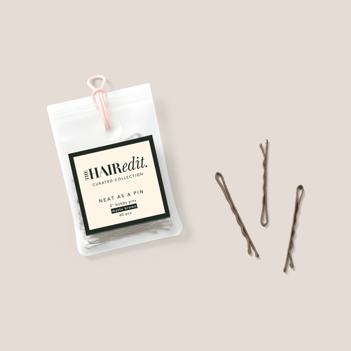 Neat As A Pin 2" Bobby Pins - Matte Brown