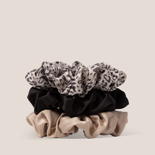 Grand Ruched Ribbon Scrunchies Set