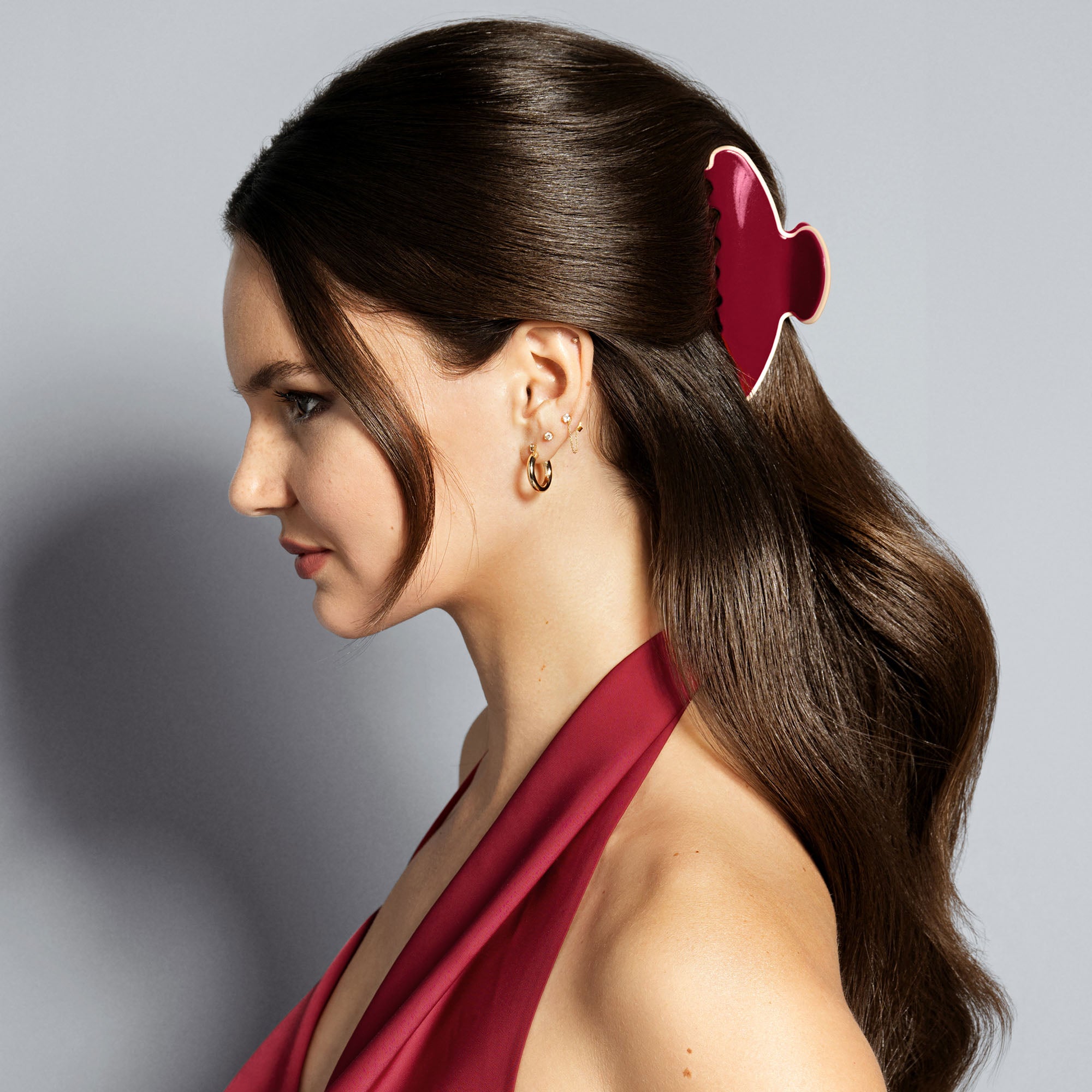 Couture Claw Clip - Red3