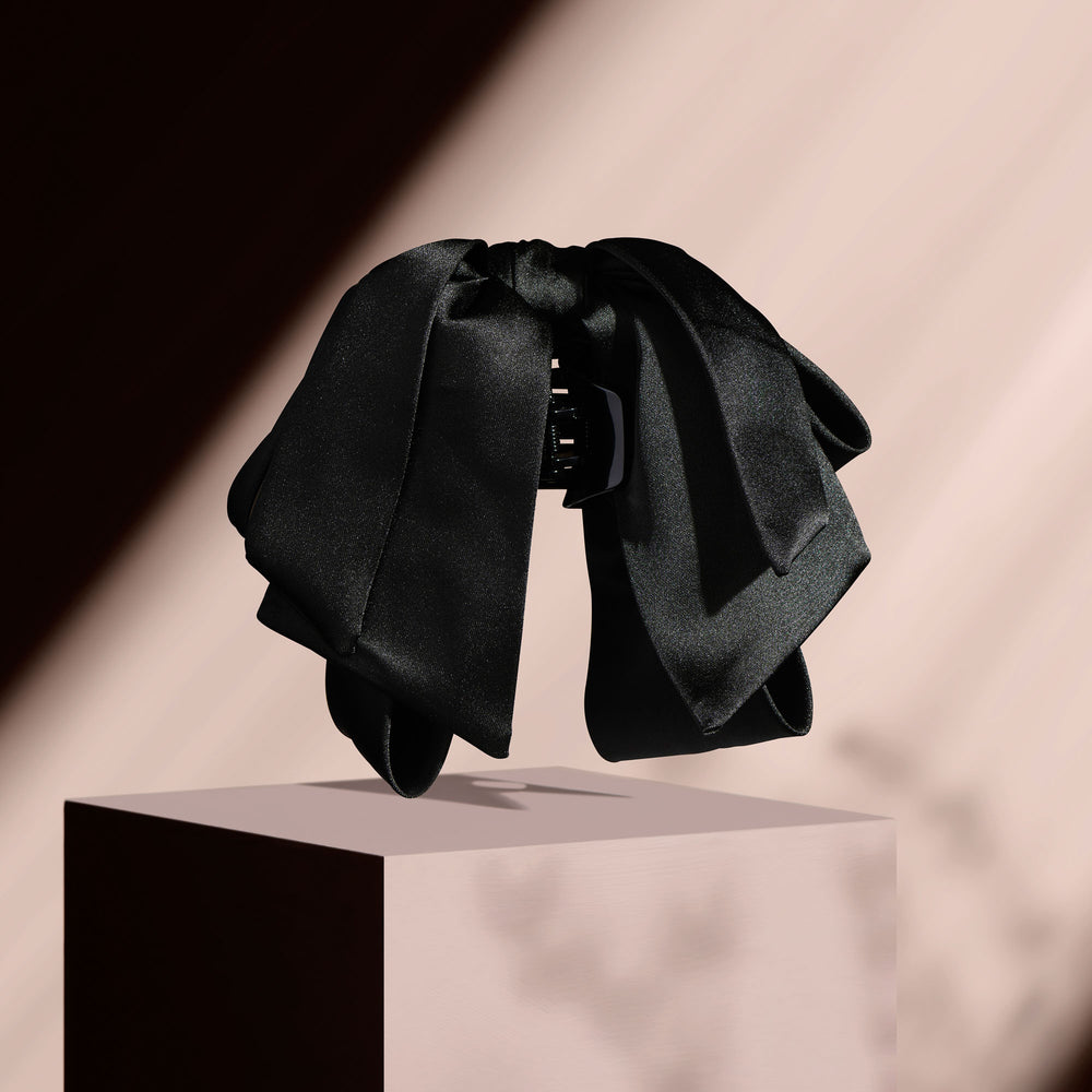 Old Money Satin Bow Claw Clip5