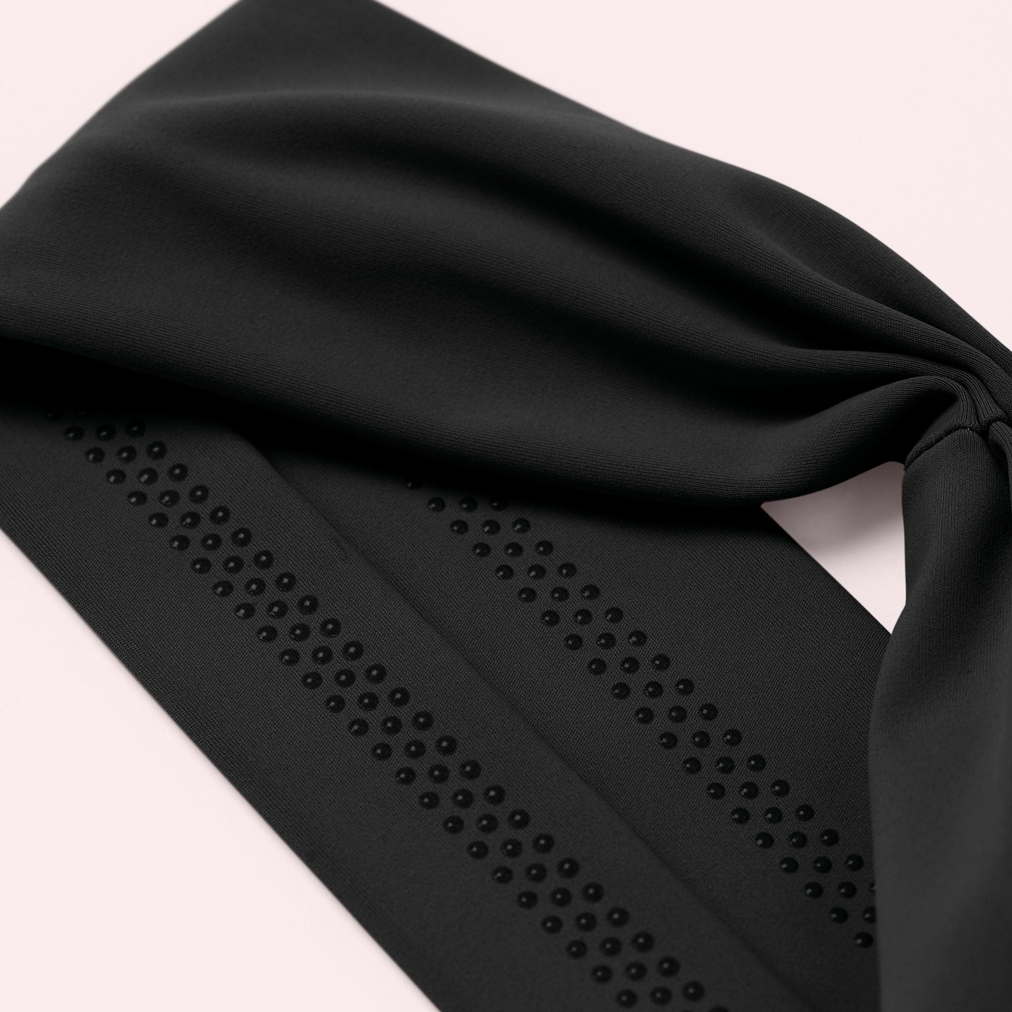 Lotus Band Soft Pleated Headband - Black5