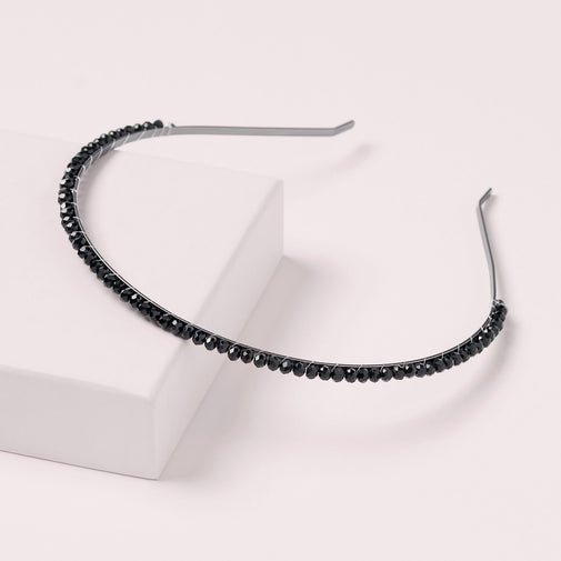 Midnight Star Crystal Chaplet Headband