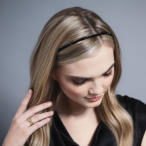 Midnight Star Crystal Chaplet Headband