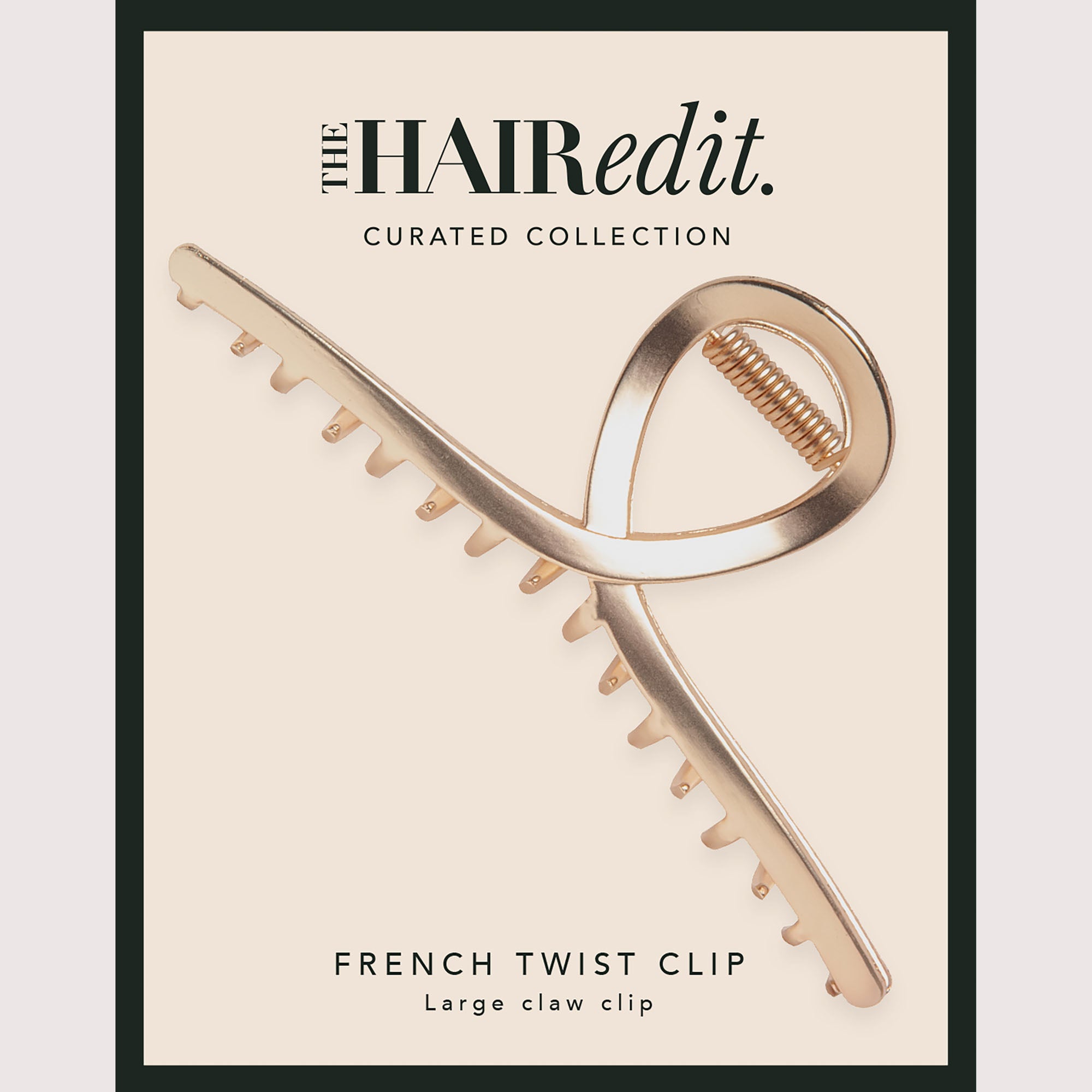 French Twist Claw Clip - Gold11