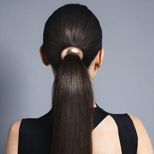Brilliant Cuff Arched Metal Hair Tie