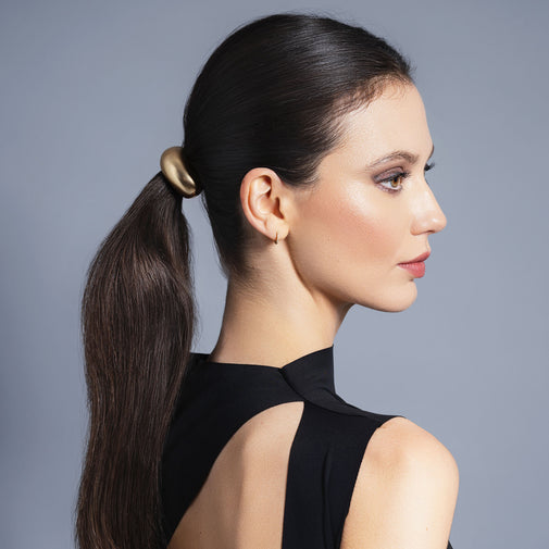 Brilliant Cuff Arched Metal Hair Tie