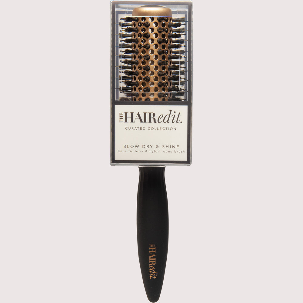 Blow Dry & Shine Boar & Nylon Round Brush - Black8