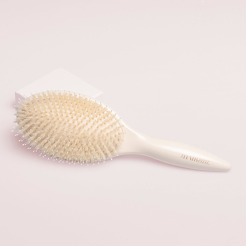 Finish & Shine Boar Bristle Brush - Cream3