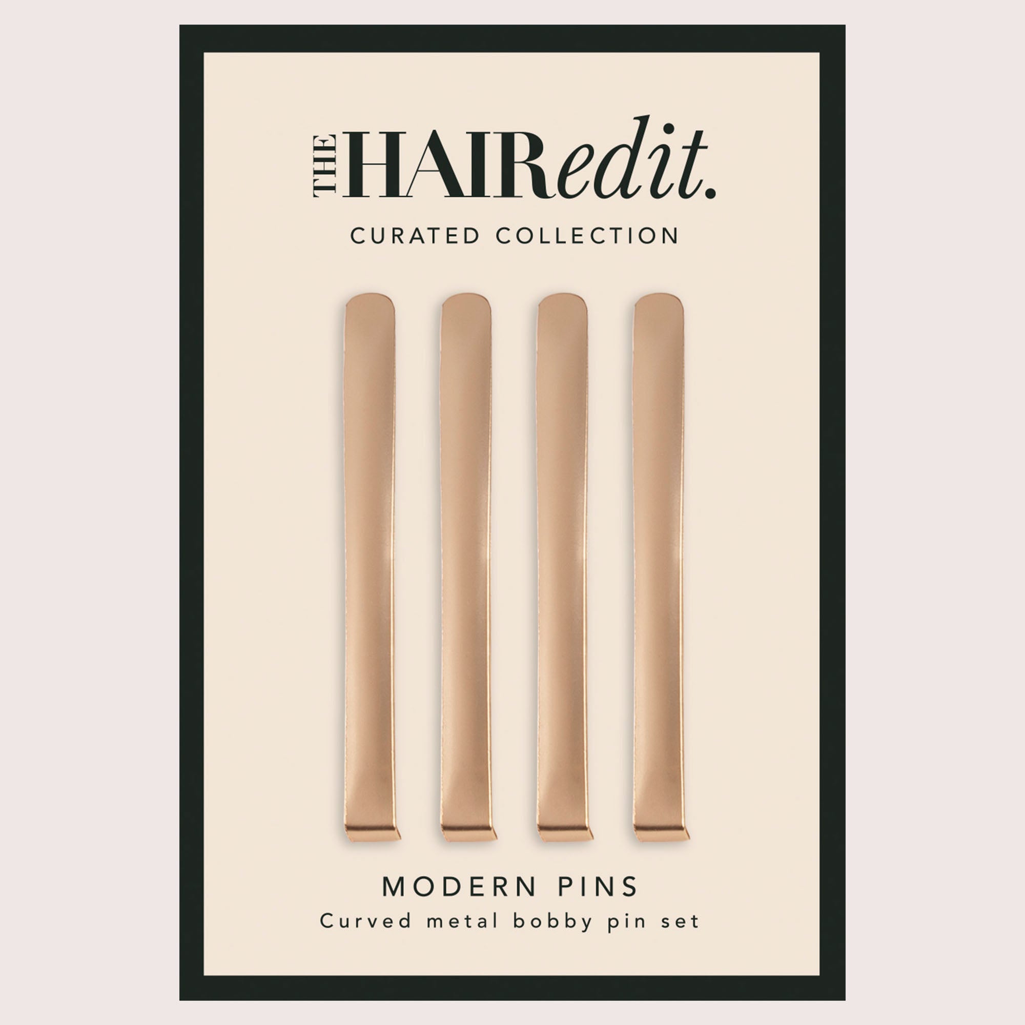 Modern Curved Bobby Pins Set - Gold8
