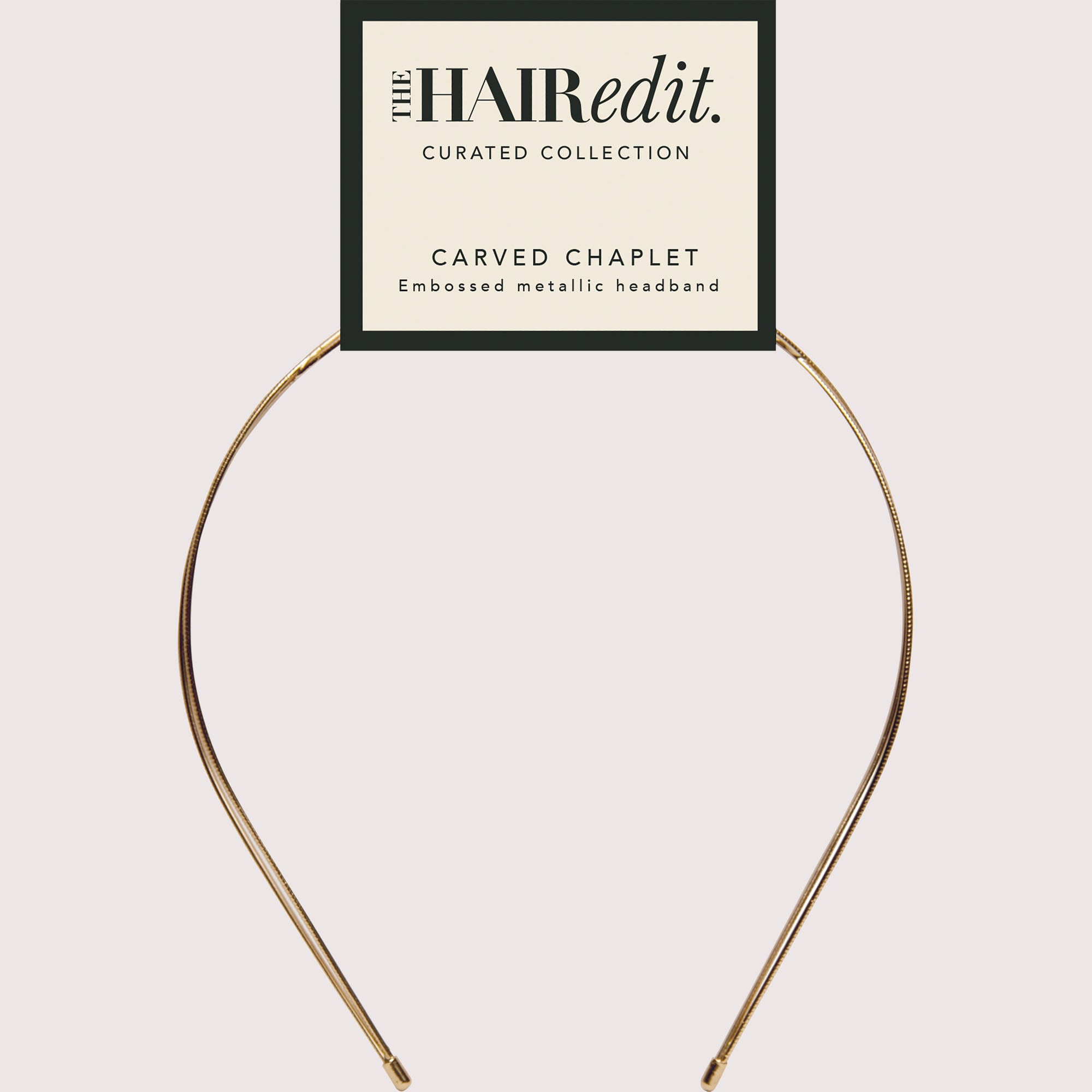 Carved Chaplet Embossed Metallic Headband7