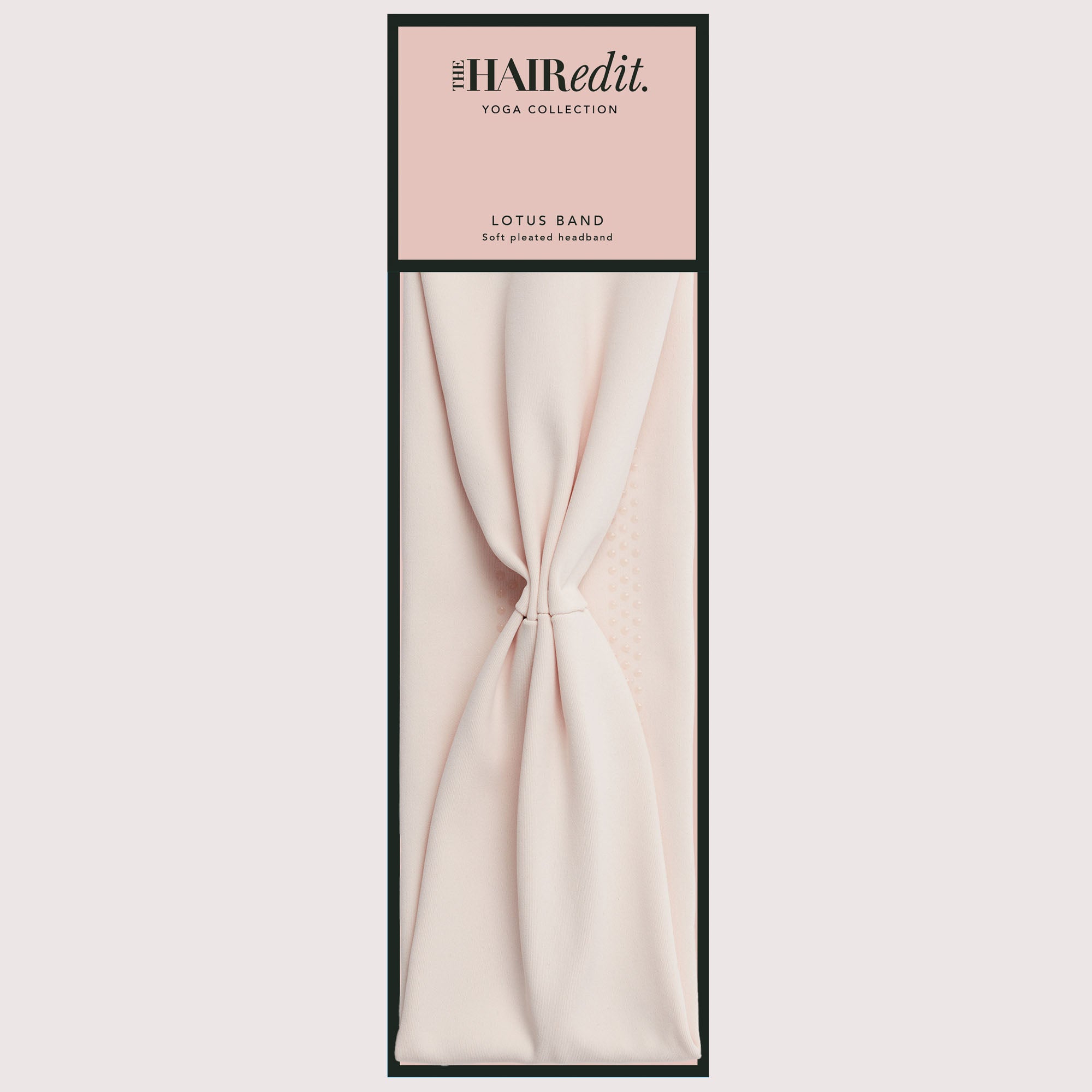 Lotus Band Soft Pleated Headband - Cream8