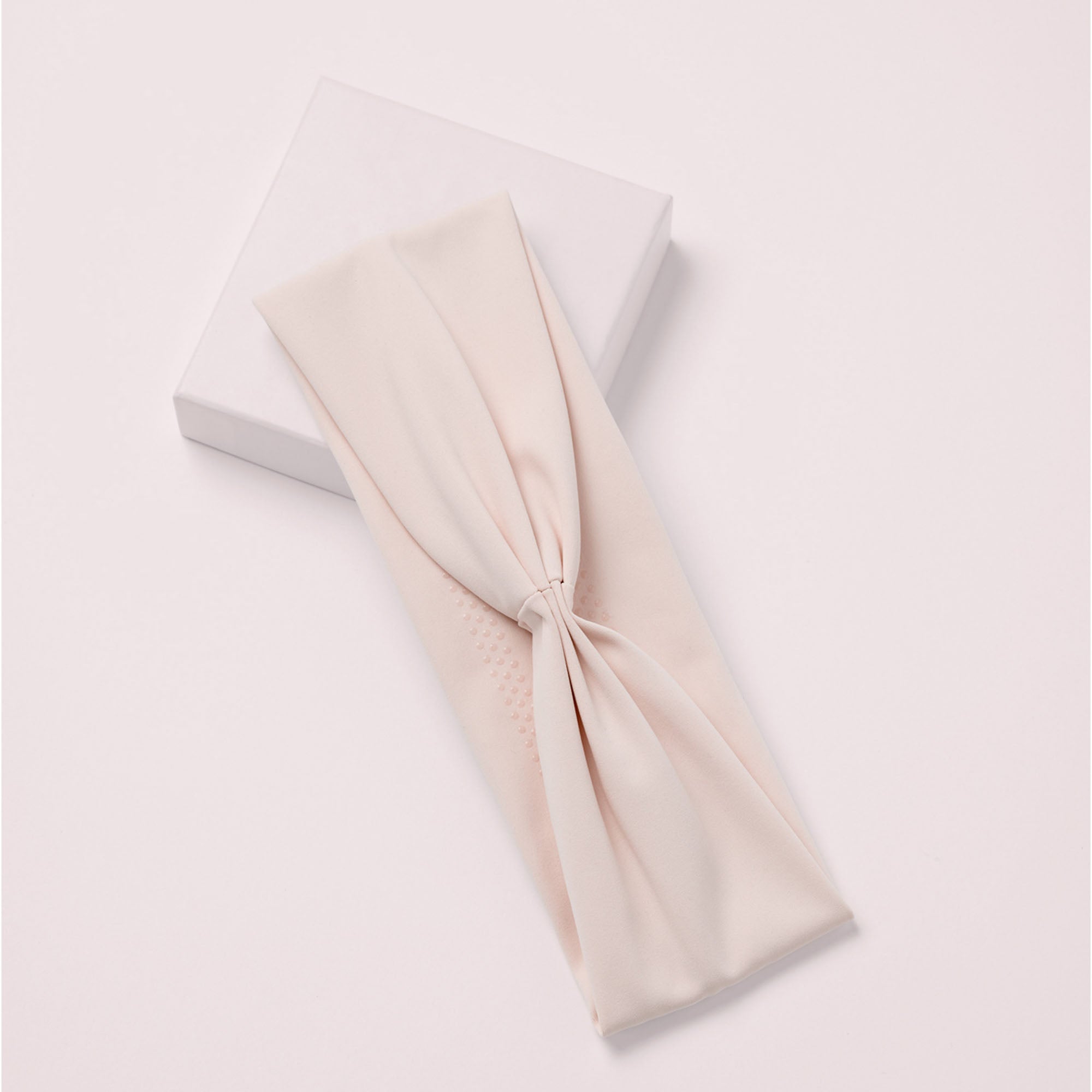 Lotus Band Soft Pleated Headband - Cream5