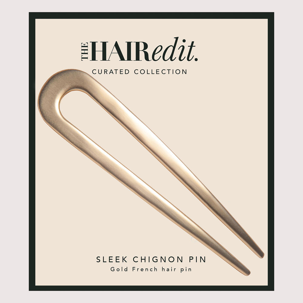 Sleek Chignon French Hair Pin - Gold9
