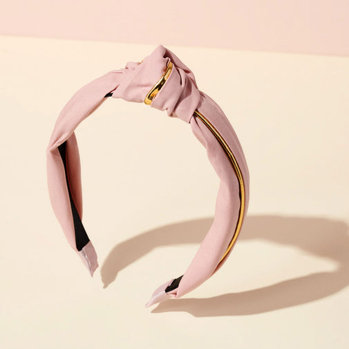 Gilded Band Knotted Fabric Headband