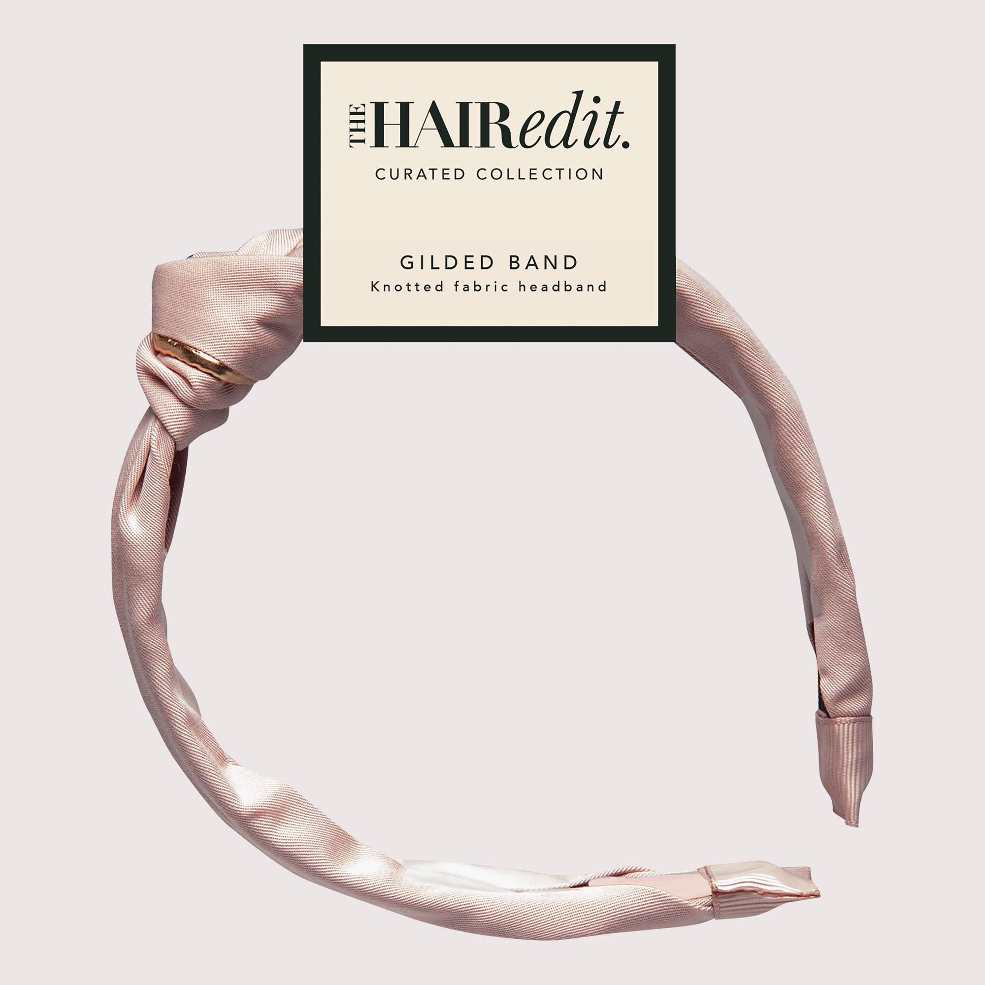 Gilded Band Knotted Fabric Headband5
