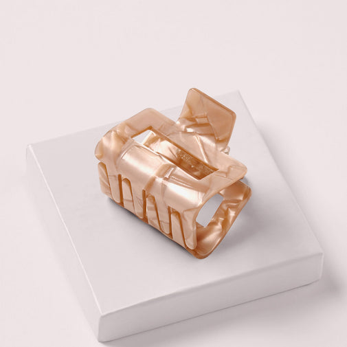 Midcentury Marble Claw Clip