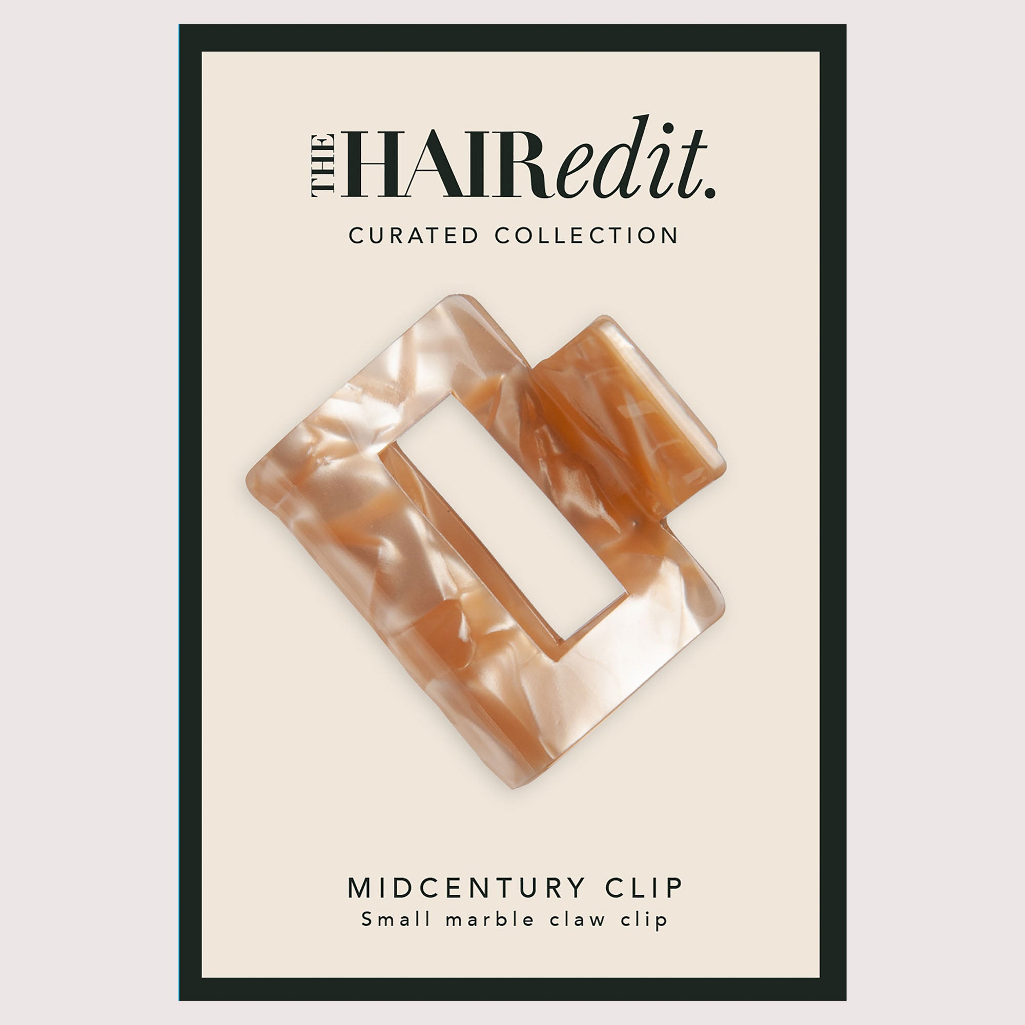Midcentury Marble Claw Clip6
