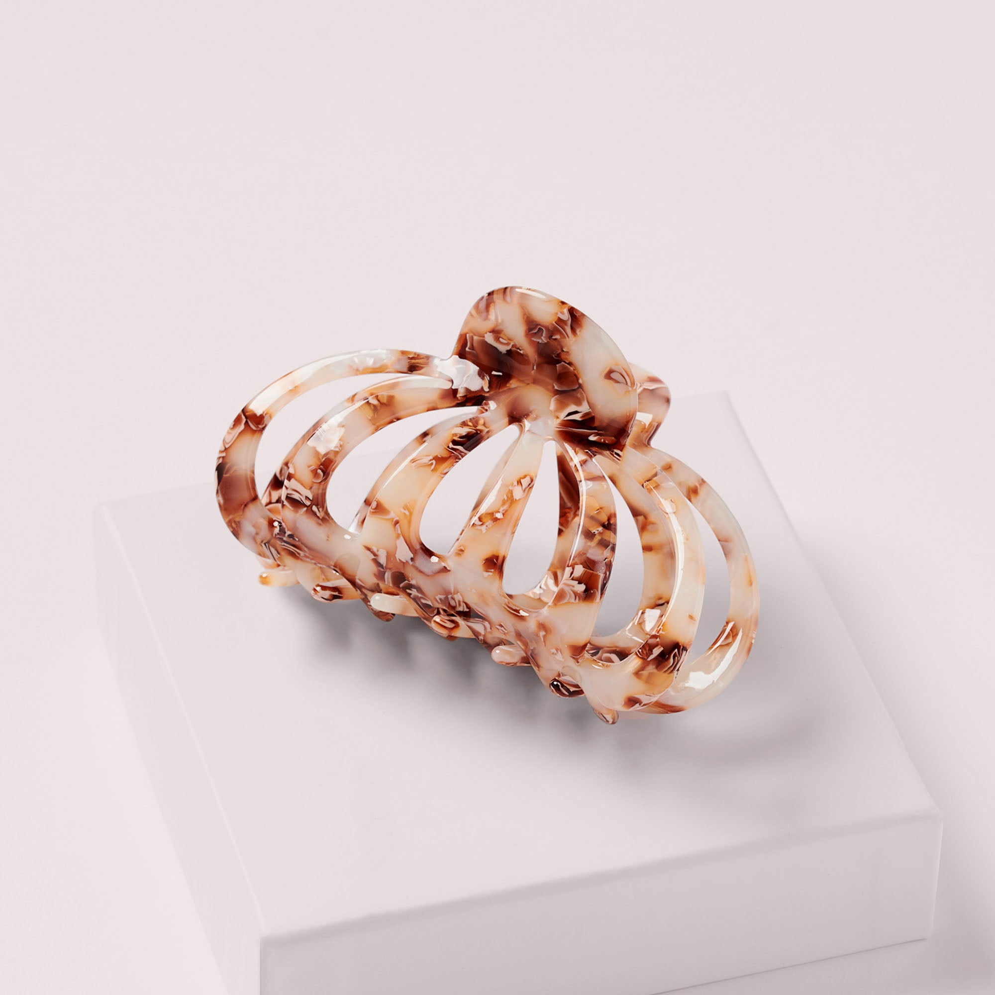 Jellyfish Marble Claw Clip - Rose Tortoise4