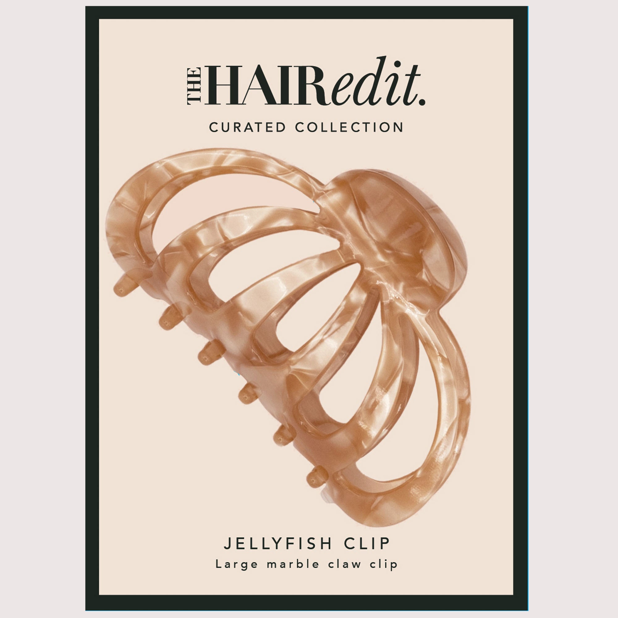 Jellyfish Marble Claw Clip - Latte7