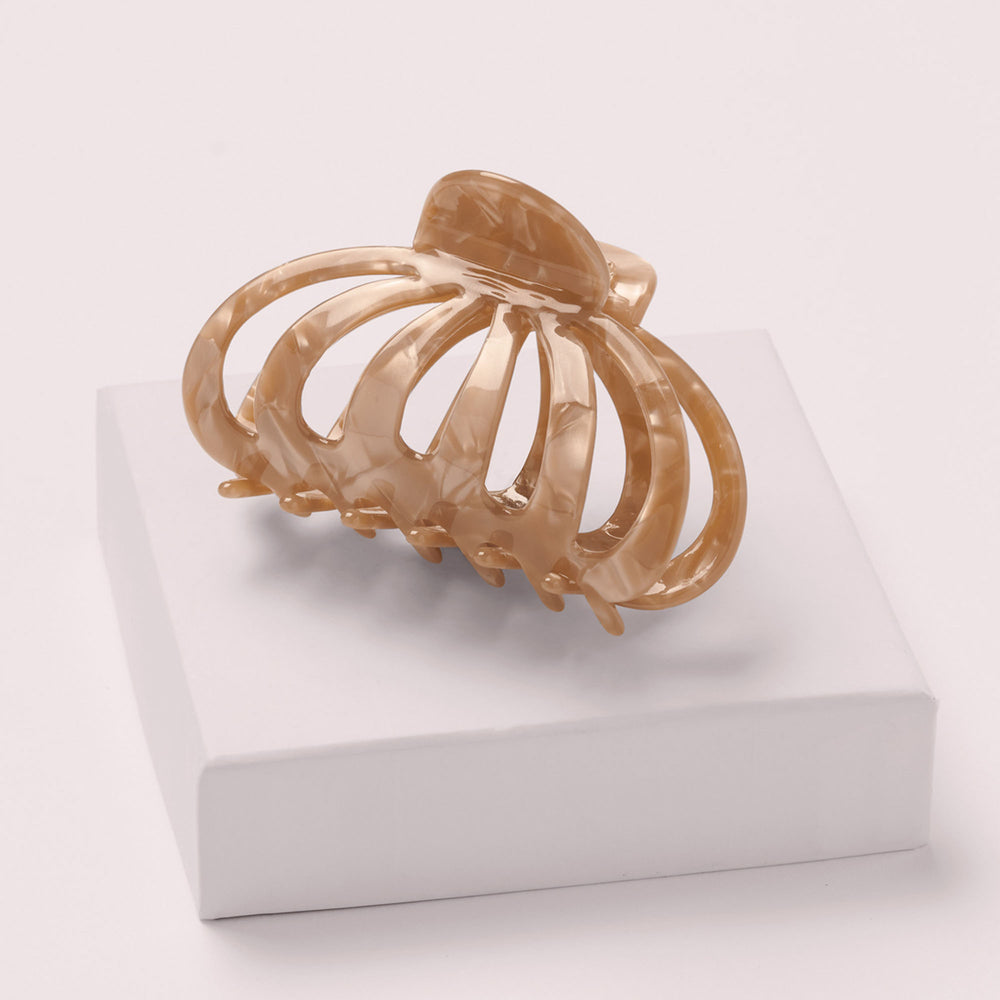 Jellyfish Marble Claw Clip - Latte4