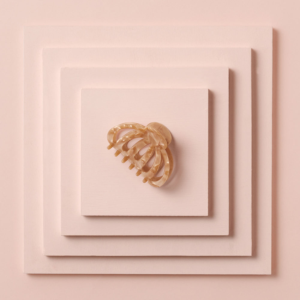Jellyfish Marble Claw Clip - Latte6