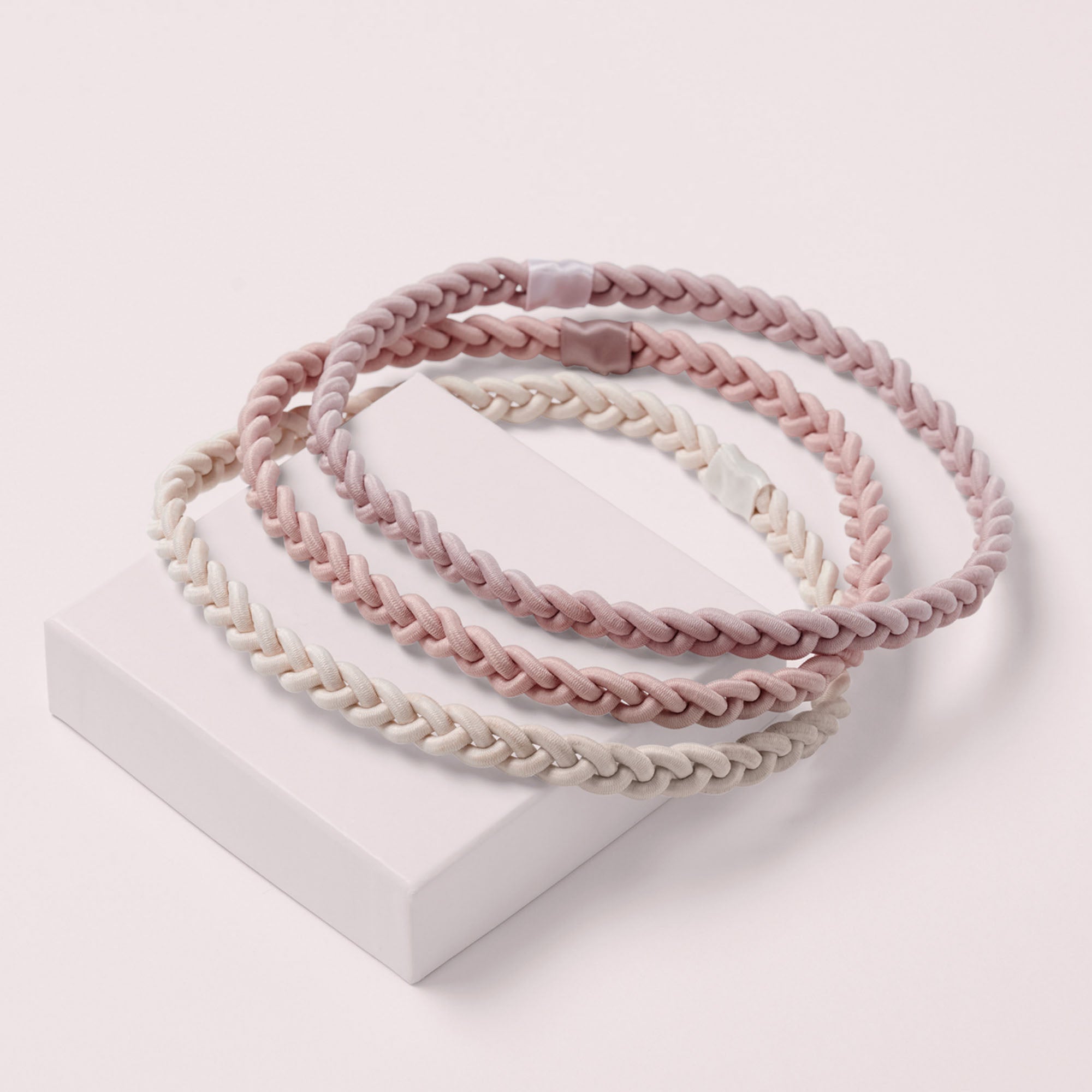 Salutation Bands Slim Braided Headband Set6