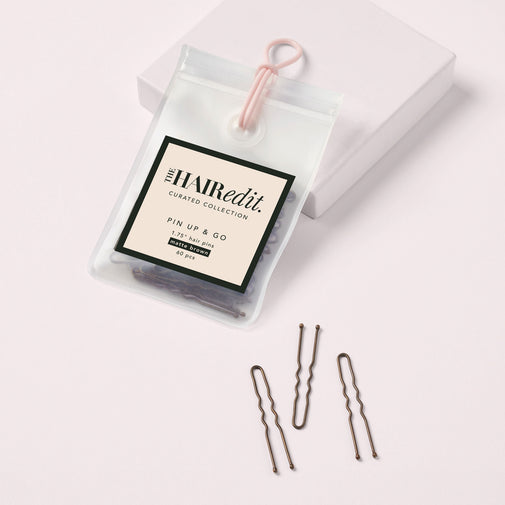 Pin Up & Go 1.75" Hair Pins - Matte Brown