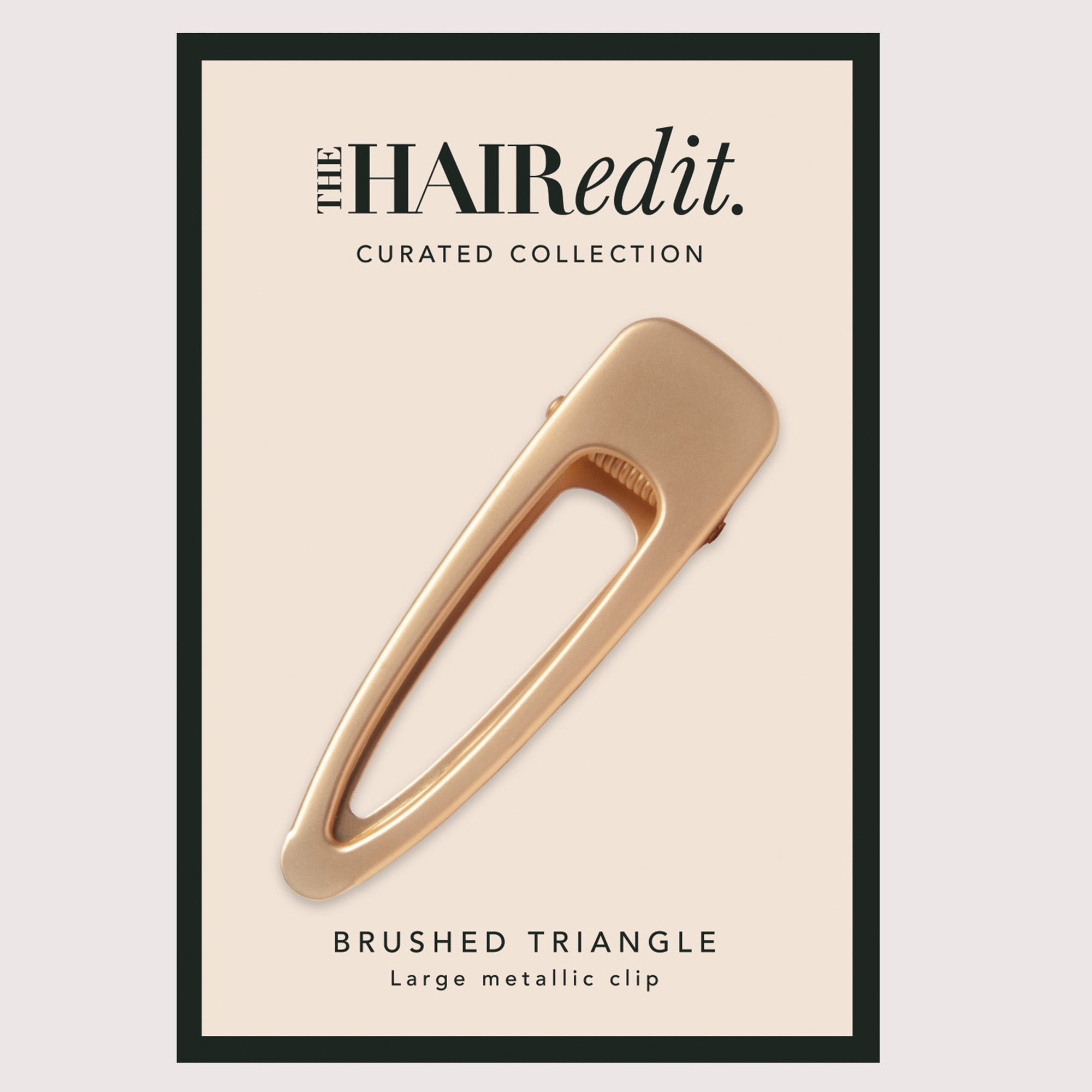 Brushed Triangle Metallic Hair Clip6