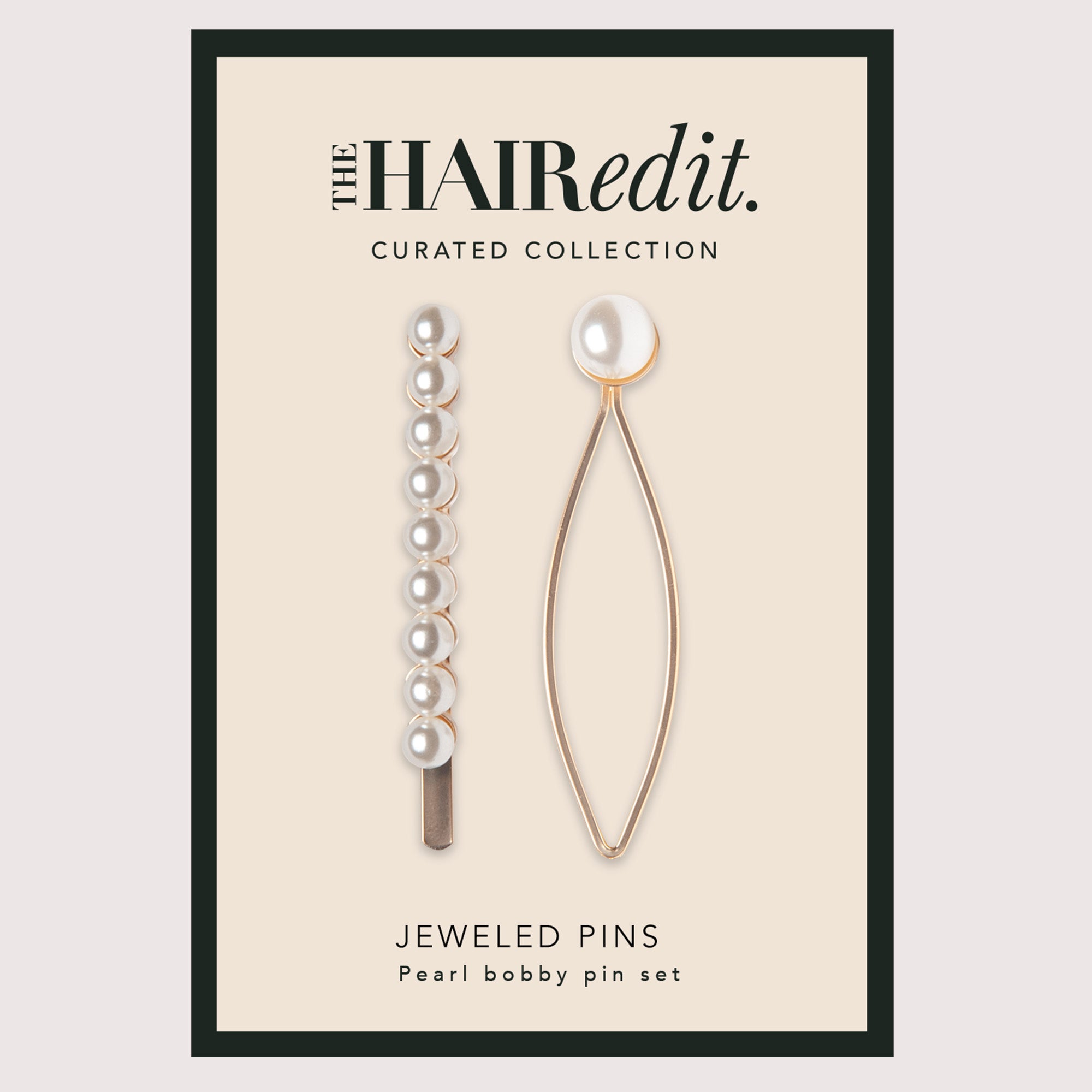 Jeweled Pearl Bobby Pins Set3