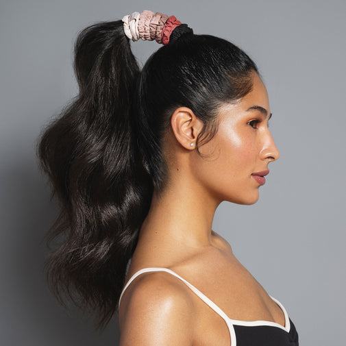 Affirmation Ribbons Skinny Scrunchies Set