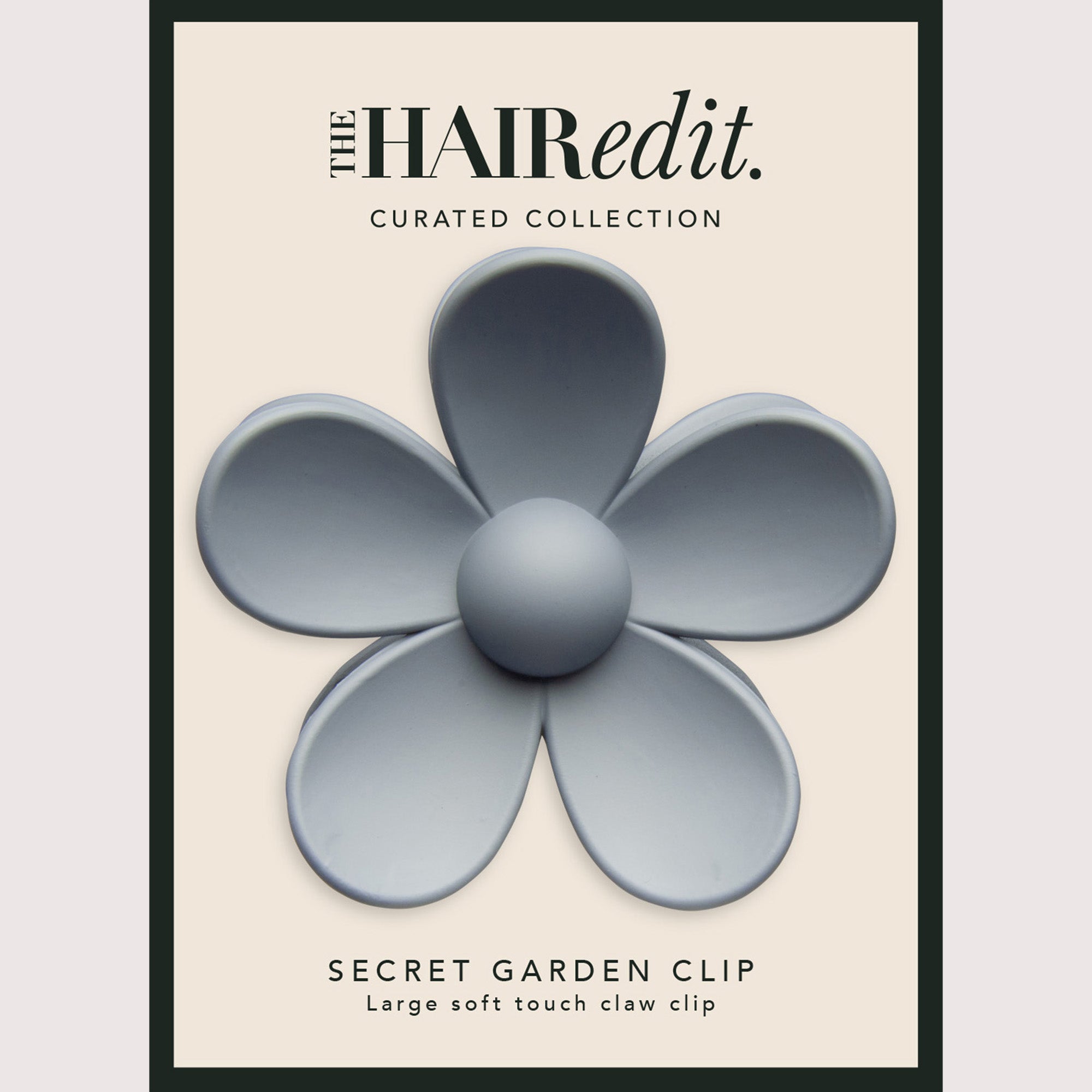 Secret Garden Flower Claw Clip - Slate7